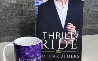 Signed copy of Thrill Ride and a mug